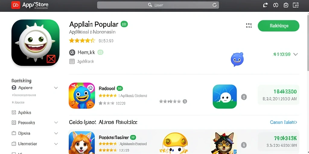 Tampilan awal permainan yang menarik.
