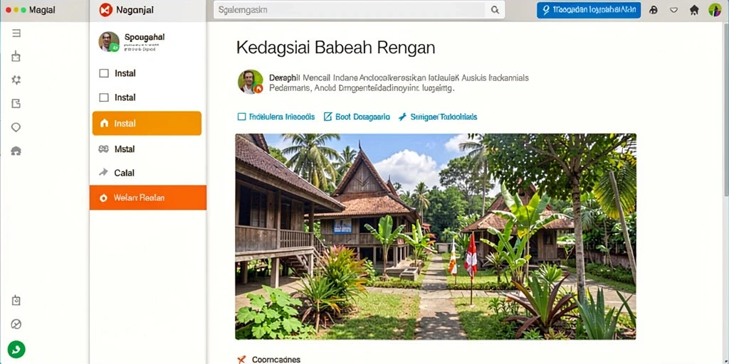 Tampilan antarmuka yang intuitif dan bersih.
