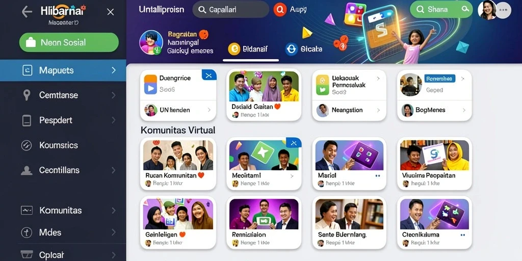 Tampilan menu utama yang menarik dan user-friendly.