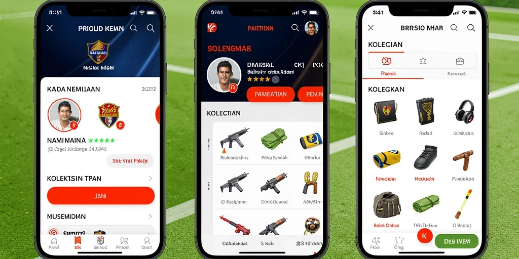 Tampilan antarmuka yang sleek dan modern.