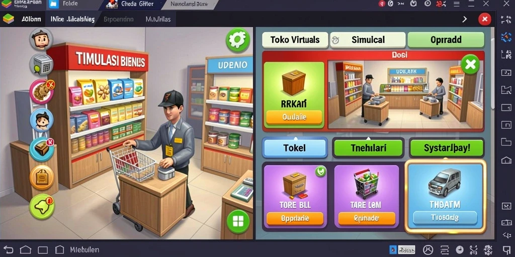 Tampilan awal yang menarik dengan menu interaktif.