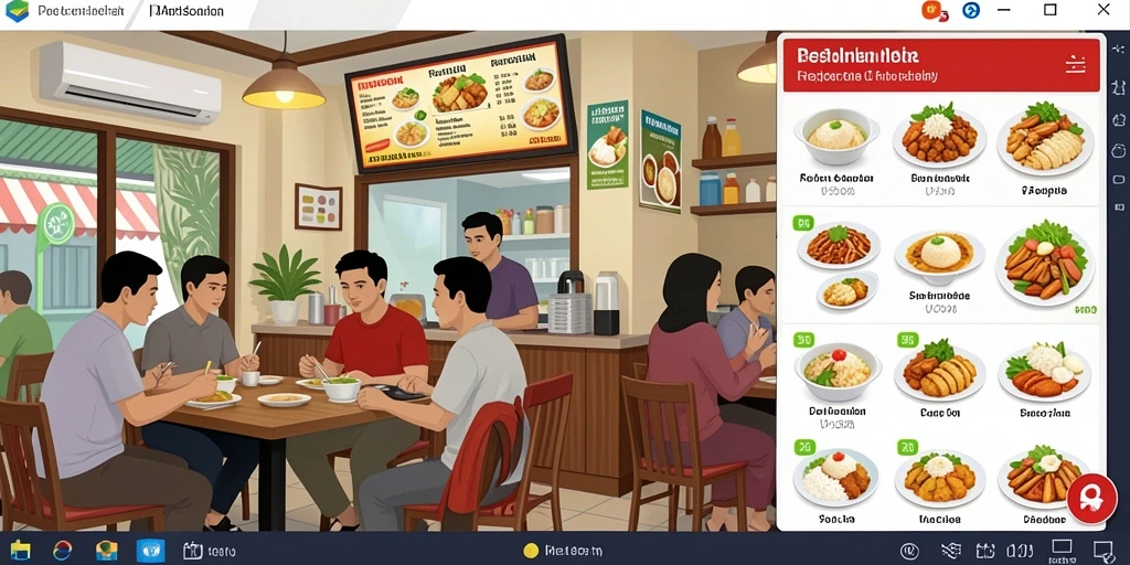 Tampilan menu utama yang menawan dan intuitif.
