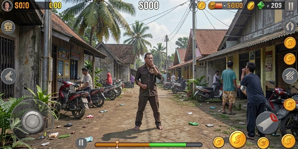 Tampilan menu utama yang menarik dan interaktif.
