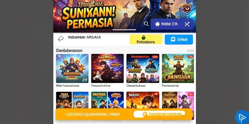 Tampilan awal yang menarik dan intuitif.